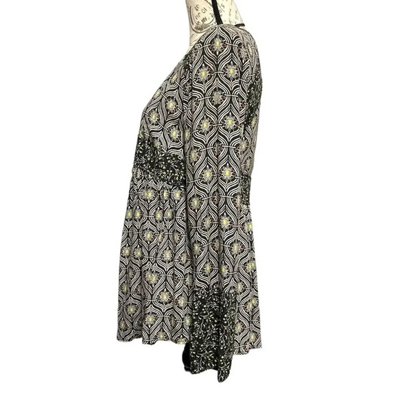 Free People Rolling Hills Floral Bell Sleeve Boho Tunic Size XS Multicolor - Picture 4 of 8